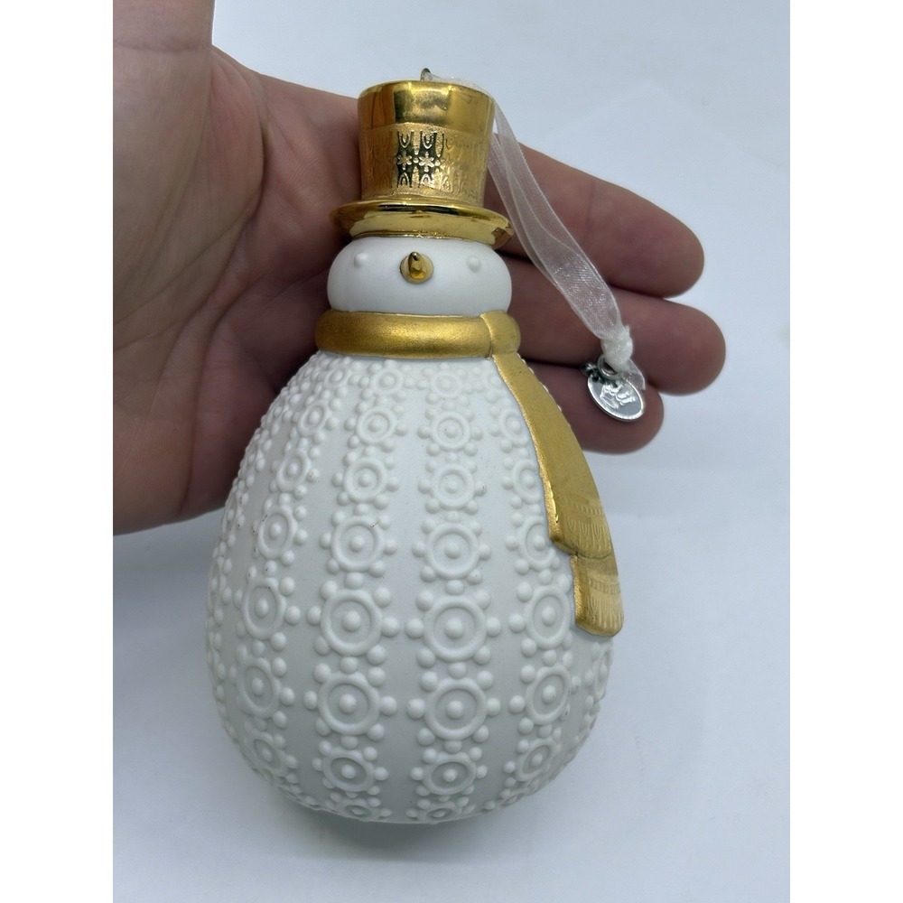 2015 Hallmark Mr Snowman Ornament Keepsake Gold